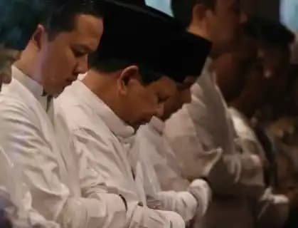 Presiden Prabowo Subianto salat Iduladha 1446 Hijriah di Masjid Istiqlal