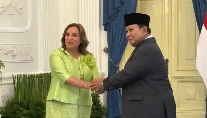 Presiden Republik Peru, Dina Ercilia Boluarte Zegarra dan Presiden Republik Indonesia, Prabowo Subianto