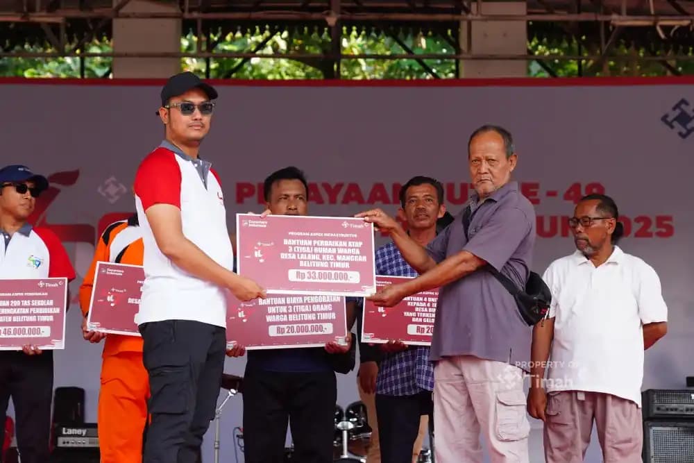PT Timah Bantu Renovasi Rumah Warga