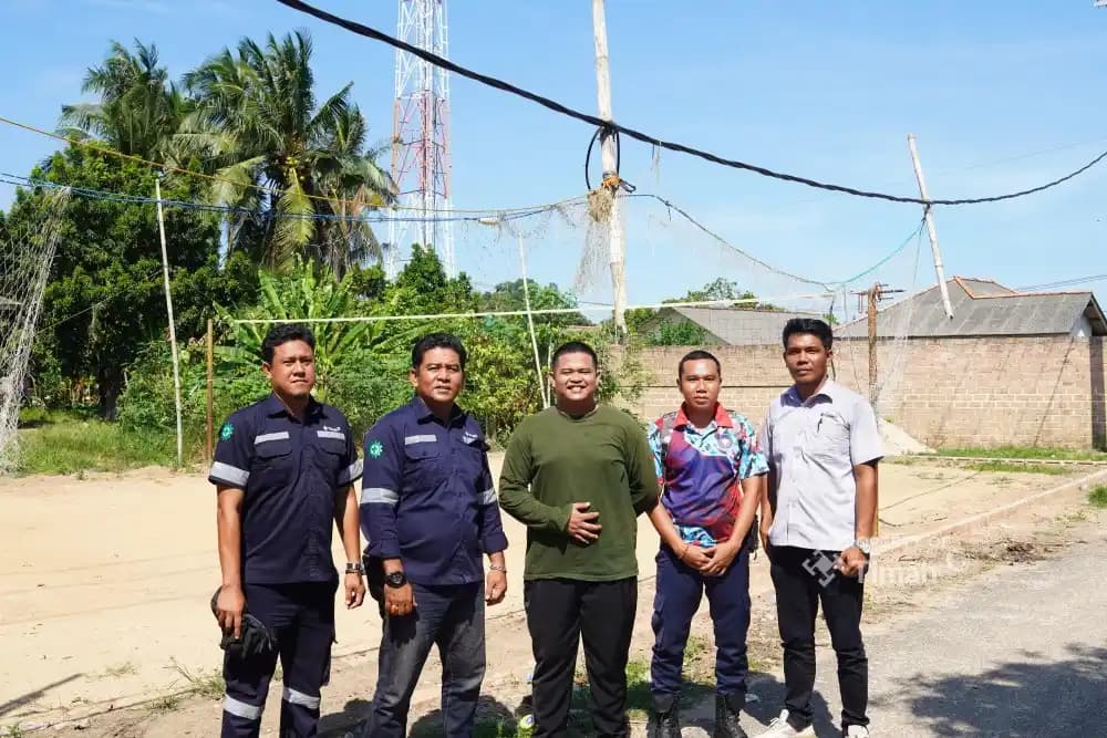 PT Timah-Renovasi Lapangan Voli