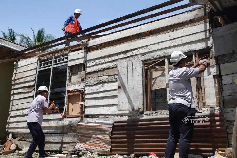 PT Timah Tbk Hadirkan Rumah Layak Huni