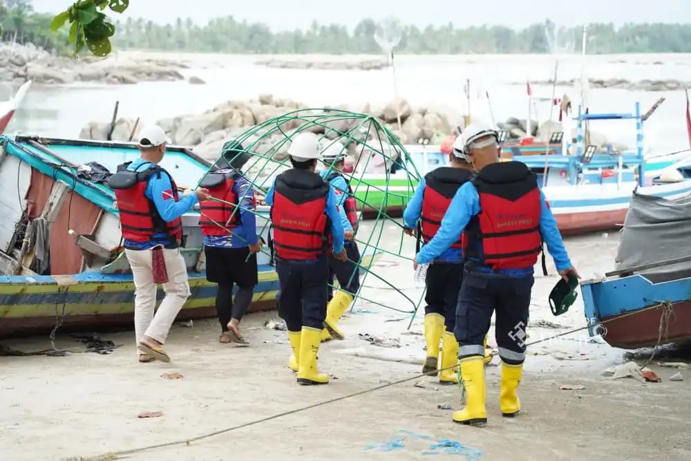 PT Timah Tenggelamkan Artificial Reef