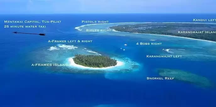 Pulau Pananggalat di Kepulauan Mentawai dikabarkan di jual di situs luar negeri. (Foto: istimewa)