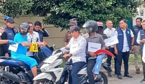 Rekonstruksi Penembakan Siswa SMKN 4 Semarang