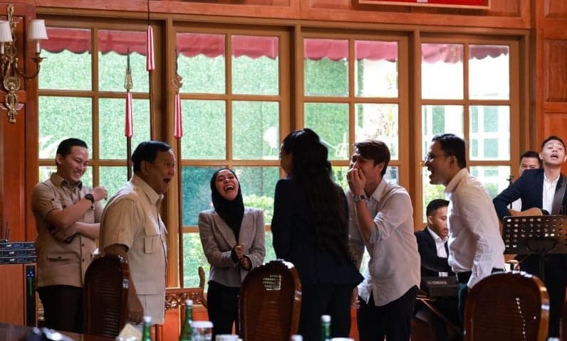 Prabowo Makan hingga Berjoget dengan Nikita Mirzani dan Lesti Kejora