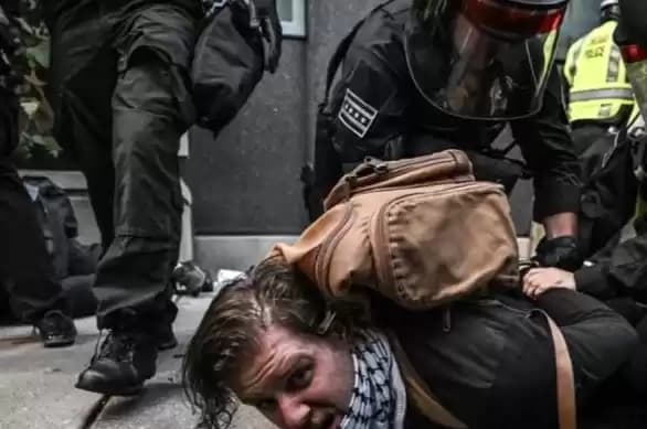 Sebanyak 74 orang ditangkap selama protes pro-Palestina di Chicago