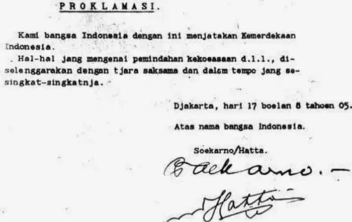 Sejarah Singkat Kemerdekaan Indonesia 17 Agustus 1945