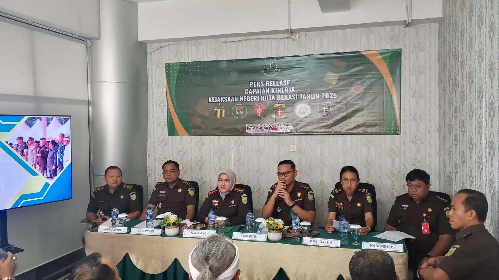 Sepanjang 2025, Kejari Kota Bekasi Pulihkan Keuangan Negara Rp53,9 Miliar