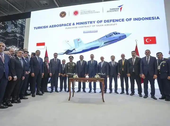 Seremoni kesepakatan jual-beli 48 jet tempur KAAN Indonesia dan Turki