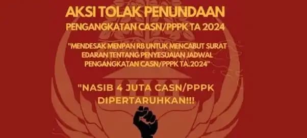 Seruan Demo Tertundanya Pengangkatan CPNS