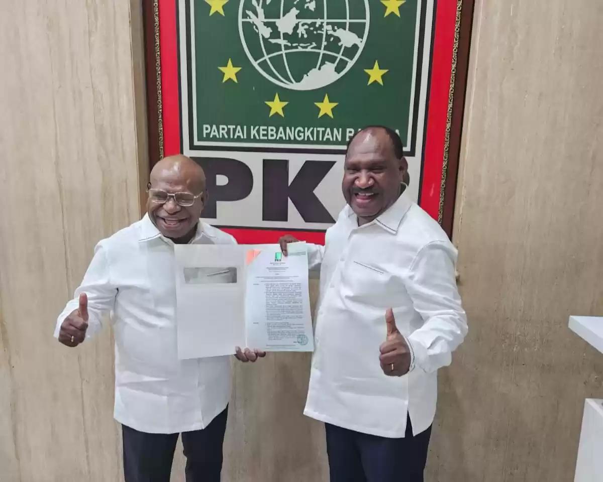 Setelah Garuda, PKB Resmi Usung Willem Wandik-Aloysius Giyai di Pilgub Papua Tengah