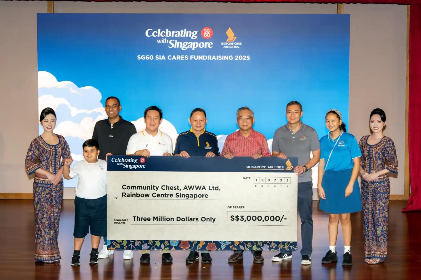 Singapore Airlines Mengumpulkan SGD 3 Juta Untuk Lembaga Amal di Singapura