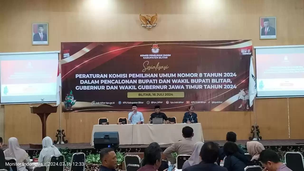 Sosialisasi PKPU, di Aula Kampung Coklat, Kademangan, Blitar