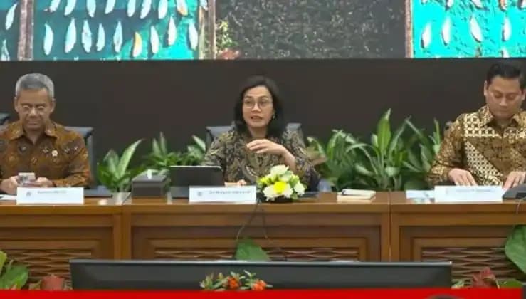 Sri Mulyani dalam Konferensi Pers APBN KITA EDISI MARET 2025
