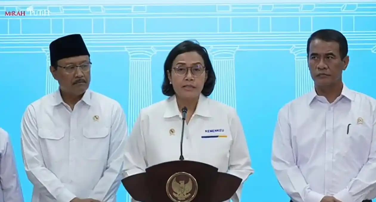 Sri Mulyani saat Menyampaikan Lima Paket Stimulus Ekonomi