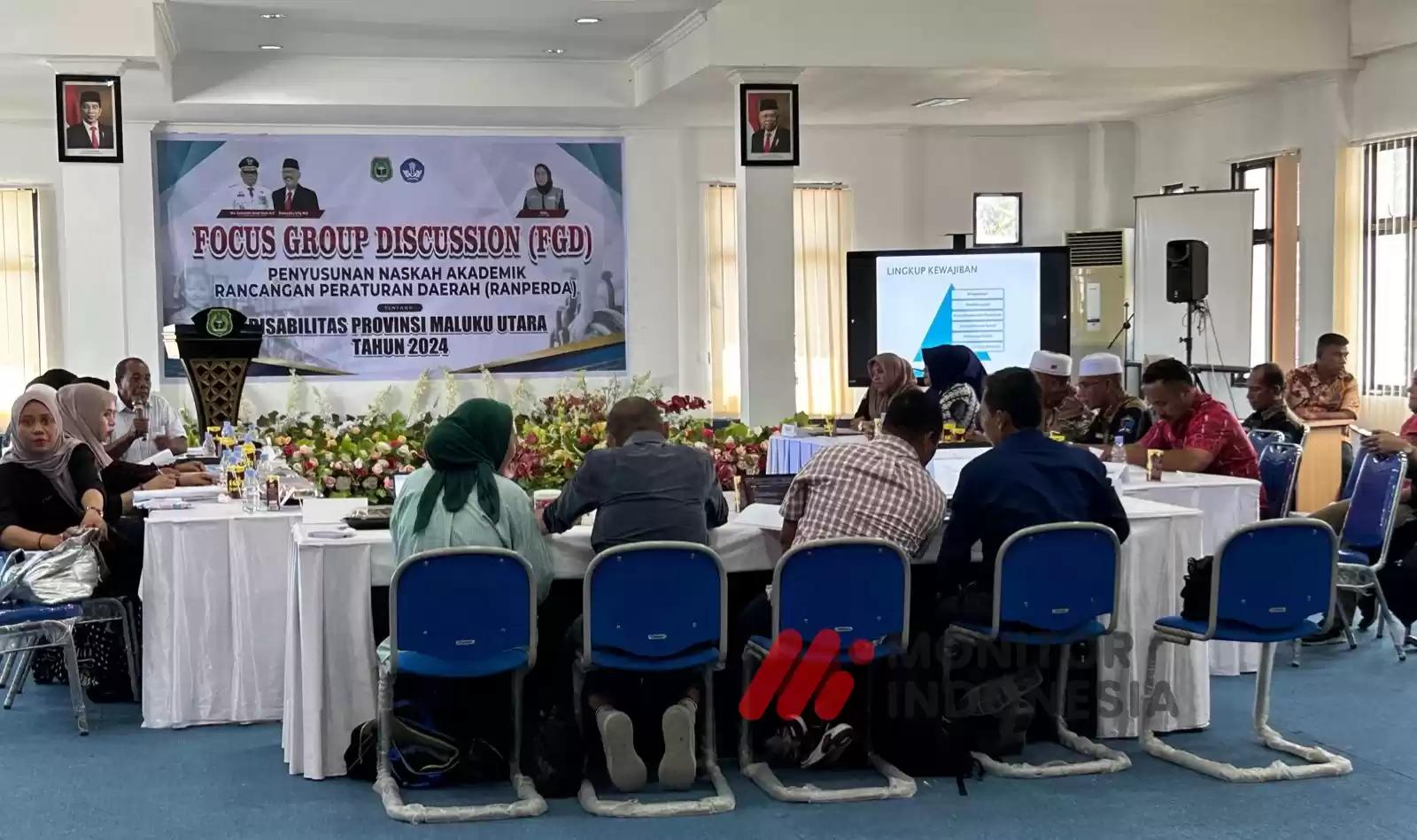 Suasana FGD Disabilitas, di Aula kantor Dikbud Maluku Utara, Sofifi, Rabu (18/7/2024) (Foto: MI/RD)