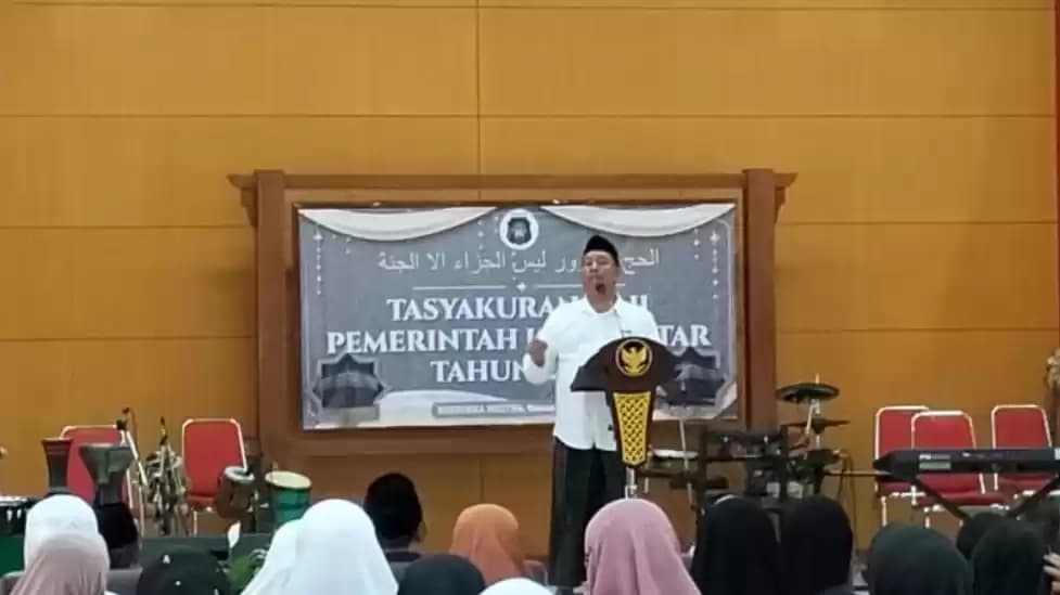 Suasana tasyakuran, di Balai Koesumo Wicitro Kota Blitar