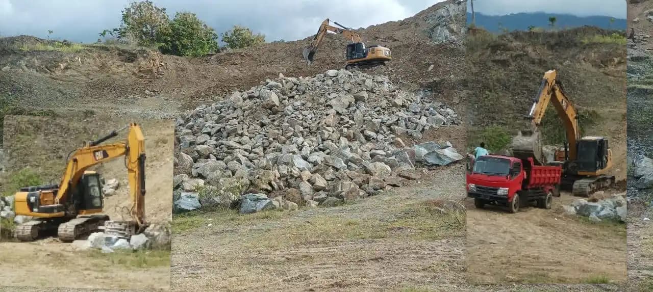 Tambang Ilegal galian c di Bombana