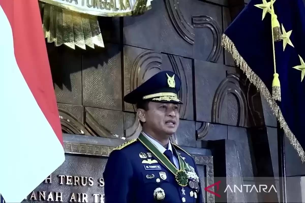 Tangkapan layar Kepala Staf TNI Angkatan Udara Marsekal TNI Tonny Harjono berpidato saat peringatan HUT Ke-78 TNI AU sebagaimana disiarkan akun YouTube resmi Dinas Penerangan TNI AU di Jakarta, Selasa (9/4/2024). (Foto: ANTARA/Genta Tenri Mawang)