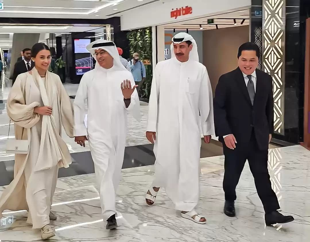 Tangkapan Layar - Menteri BUMN, Erick Thohir melakukan kunjungan kerja di Dubai, Uni Emirat Arab (UEA). (Foto: Pribadi)