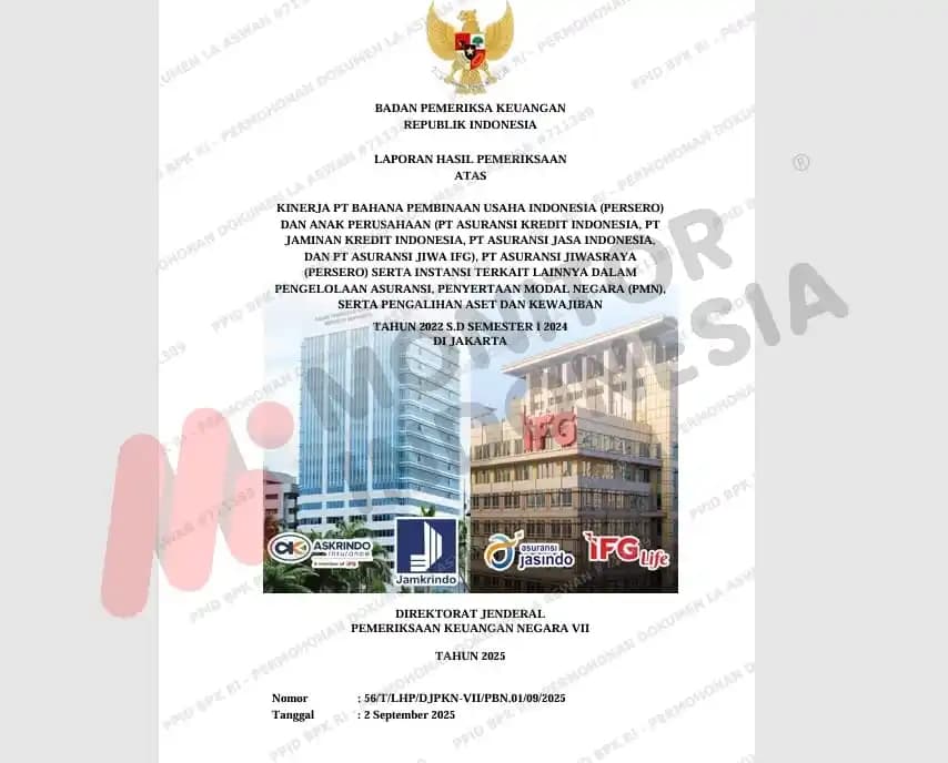 Temuan BPK Asuransi negara