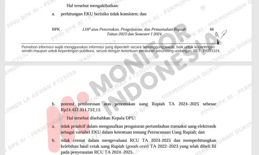 Temuan BPK BI 1