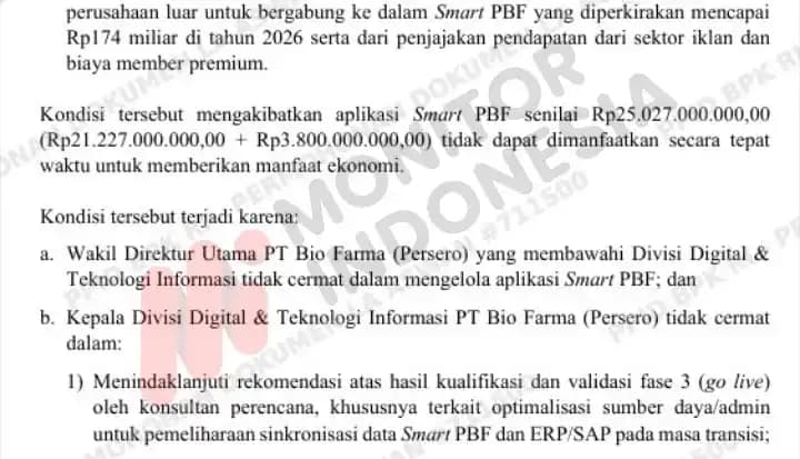 Temuan BPK Bio Farma 12