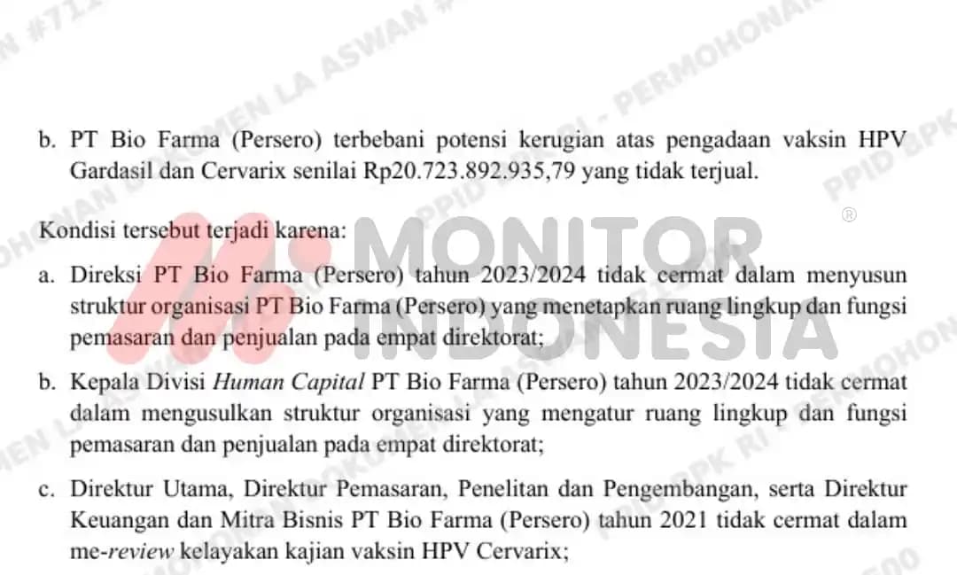 Temuan BPK Bio Farma 4
