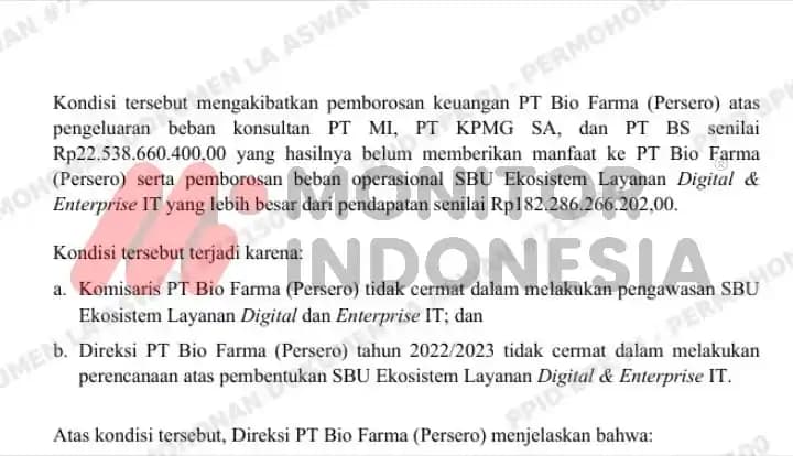 Temuan BPK Bio Farma 6