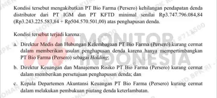 Temuan BPK Bio Farma 8