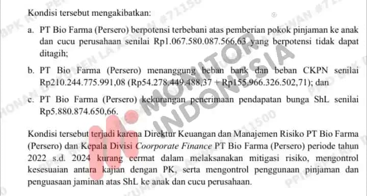 Temuan BPK Bio Farma 9
