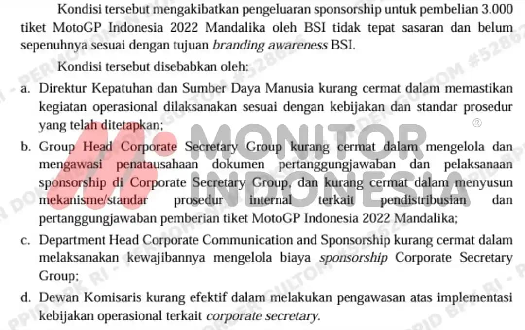 Temuan BPK BSI 10