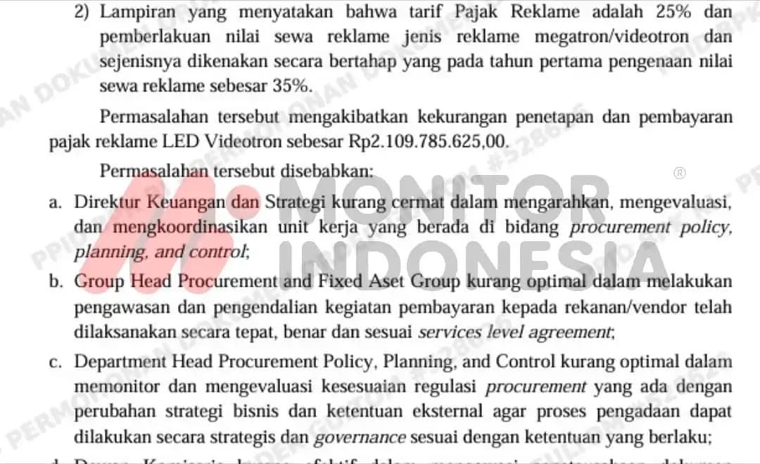 Temuan BPK BSI 11