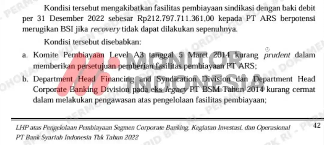 Temuan BPK BSI 2