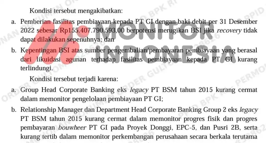 Temuan BPK BSI 7