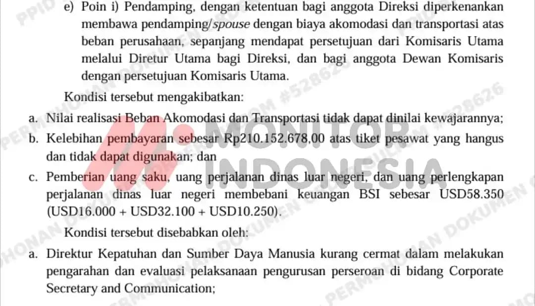 Temuan BPK BSI 8