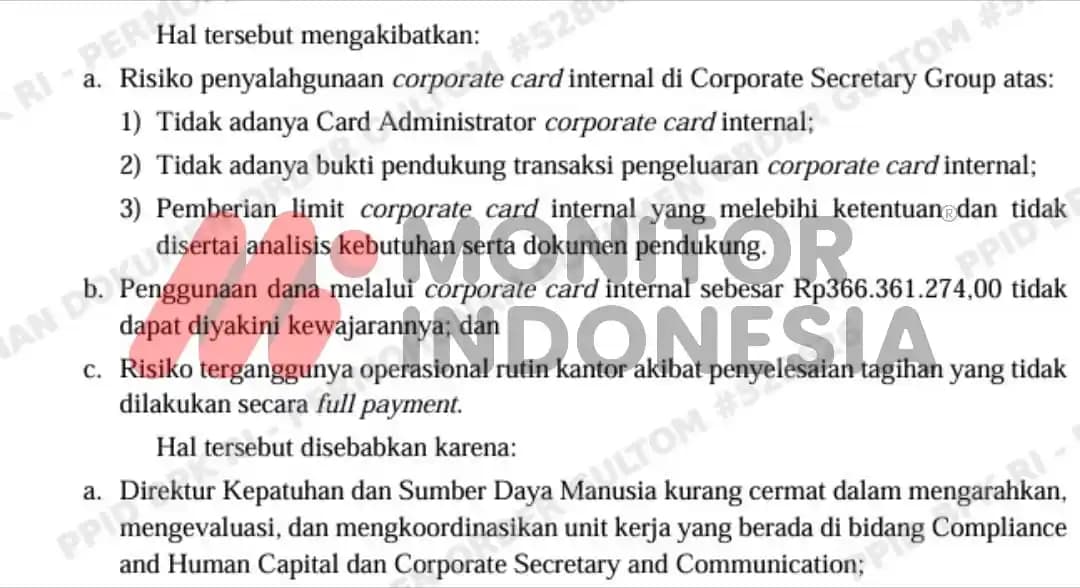 Temuan BPK BSI 9