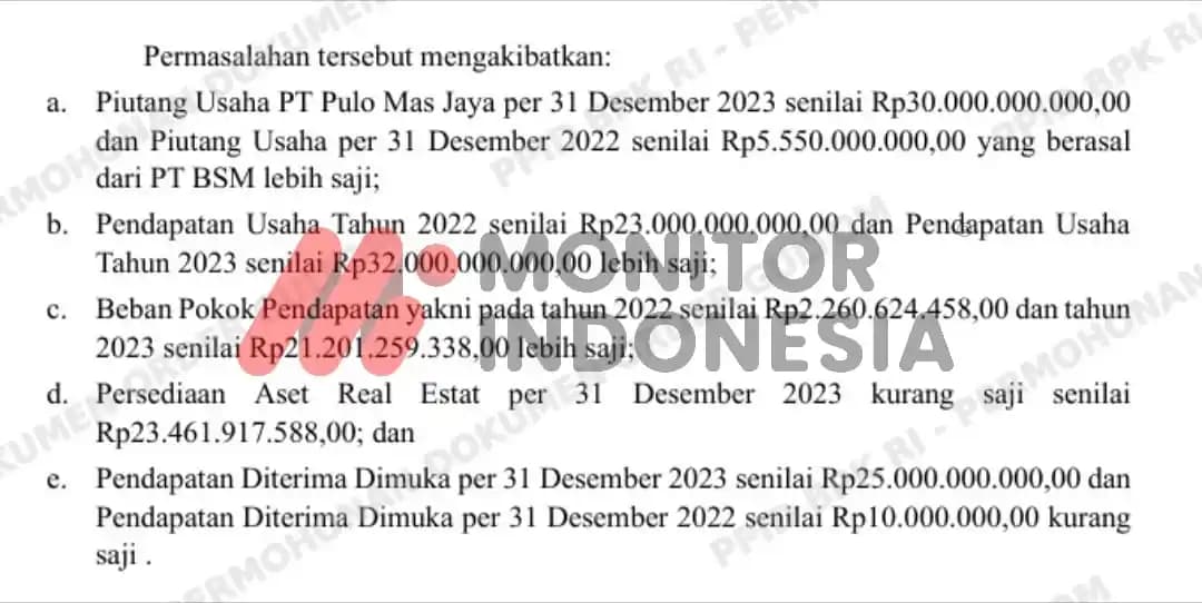 Temuan BPK Jakpro ke 2