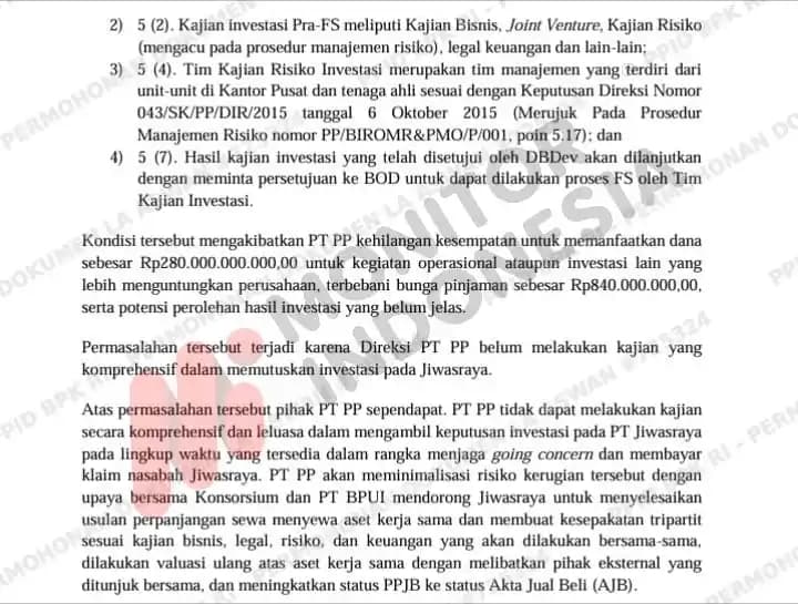 Temuan BPK PT PP 1