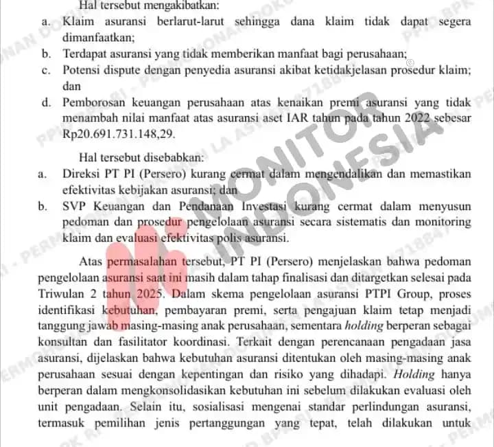 Temuan BPK PT Pupuk Indonesia 9