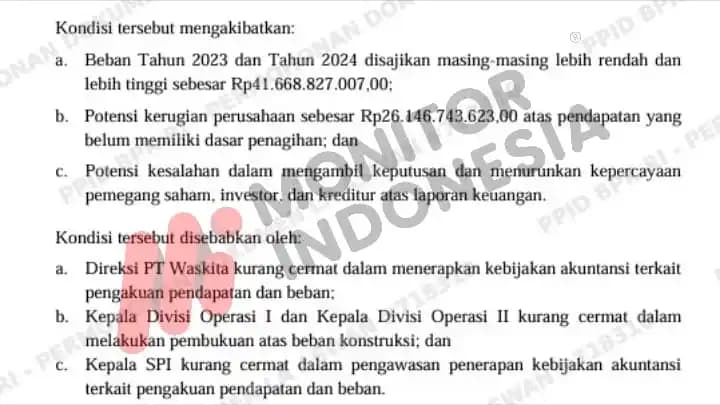 Temuan BPK Waskita Karya 2
