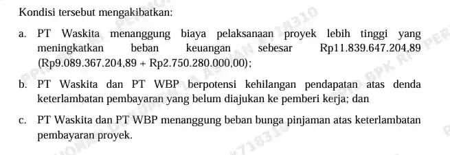 Temuan BPK Waskita Karya 4