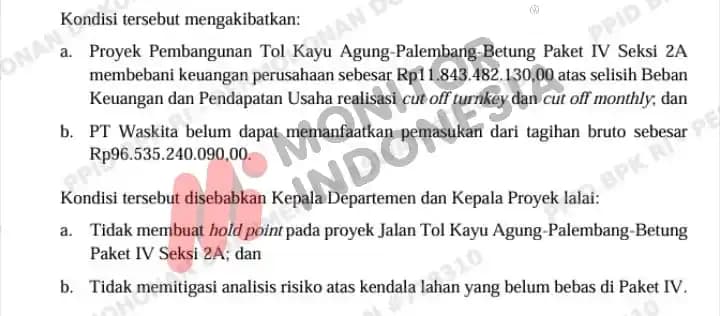 Temuan BPK Waskita Karya 7
