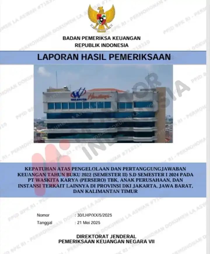 Temuan BPK Waskita Karya Cover