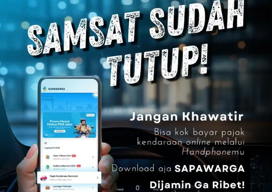 Thumnail Samsat Sudah Tutup