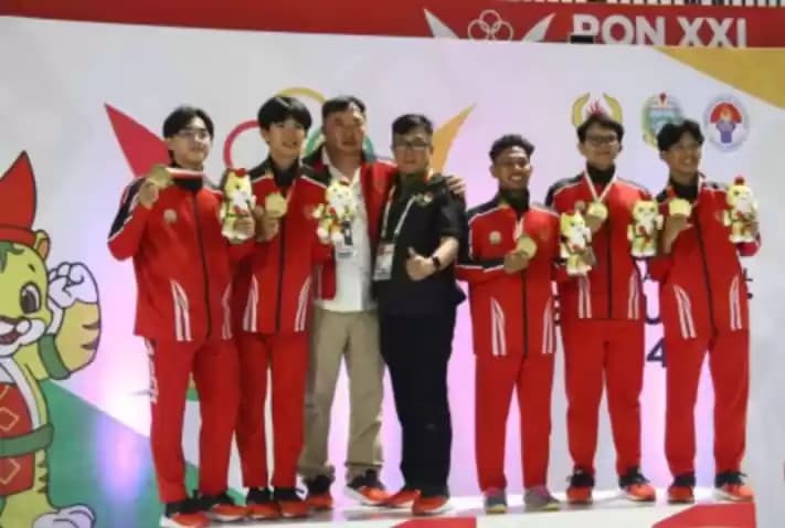 Tim barongsai Aceh meraih emas (PON) XXI/2024 Aceh-Sumatera Utara