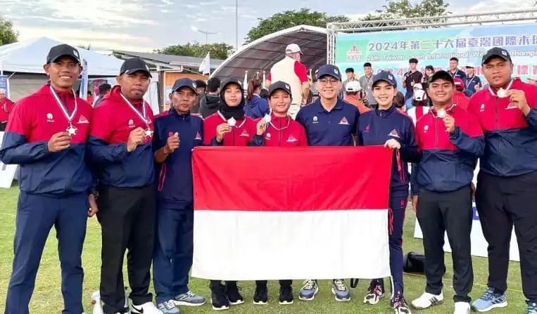 Tim woodball Indonesia pada ajang Taiwan Open International Championship 2024