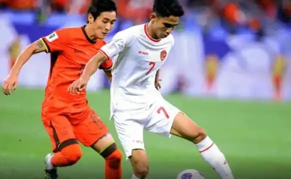 Timnas Indonesia saat melawan China