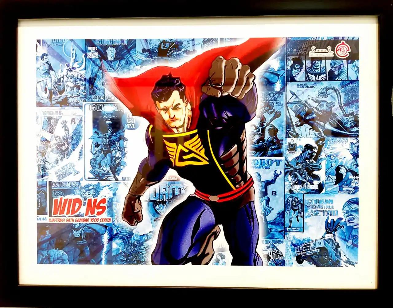 Tokoh fiksi komik dalam serial superhero Godam, karya Wid NS