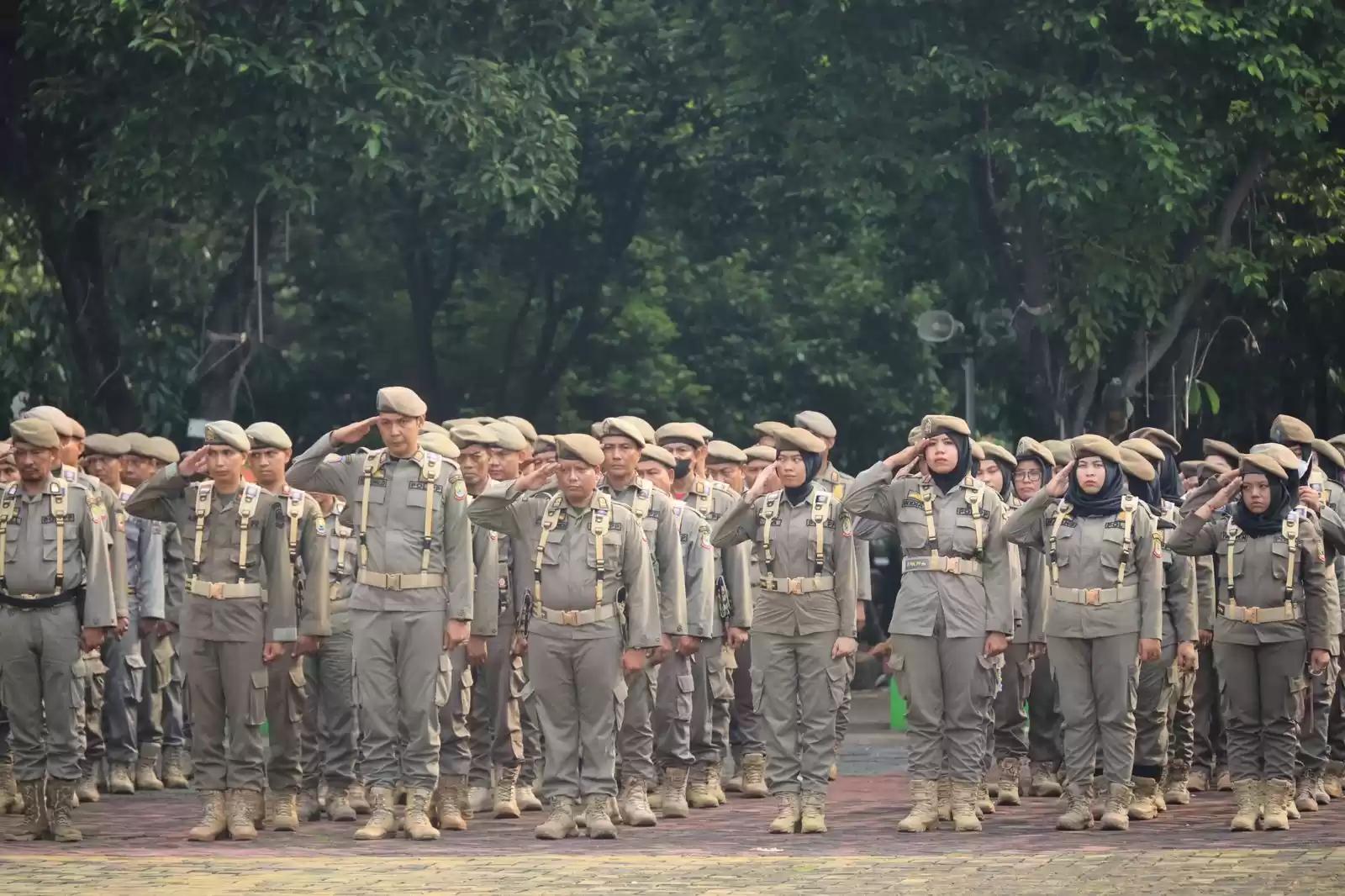Upacara Peringatan Hari Ulang Tahun Satpol PP dan Satlinmas Kota Bekasi